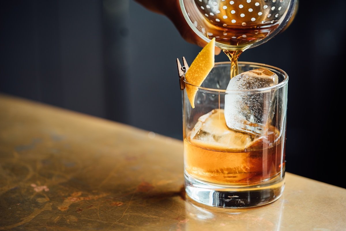 Head Bartender preparing a cocktail