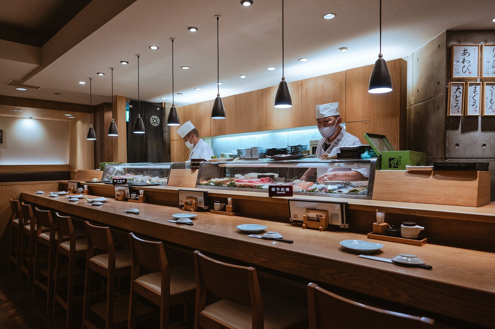 Nami dining room at dusk