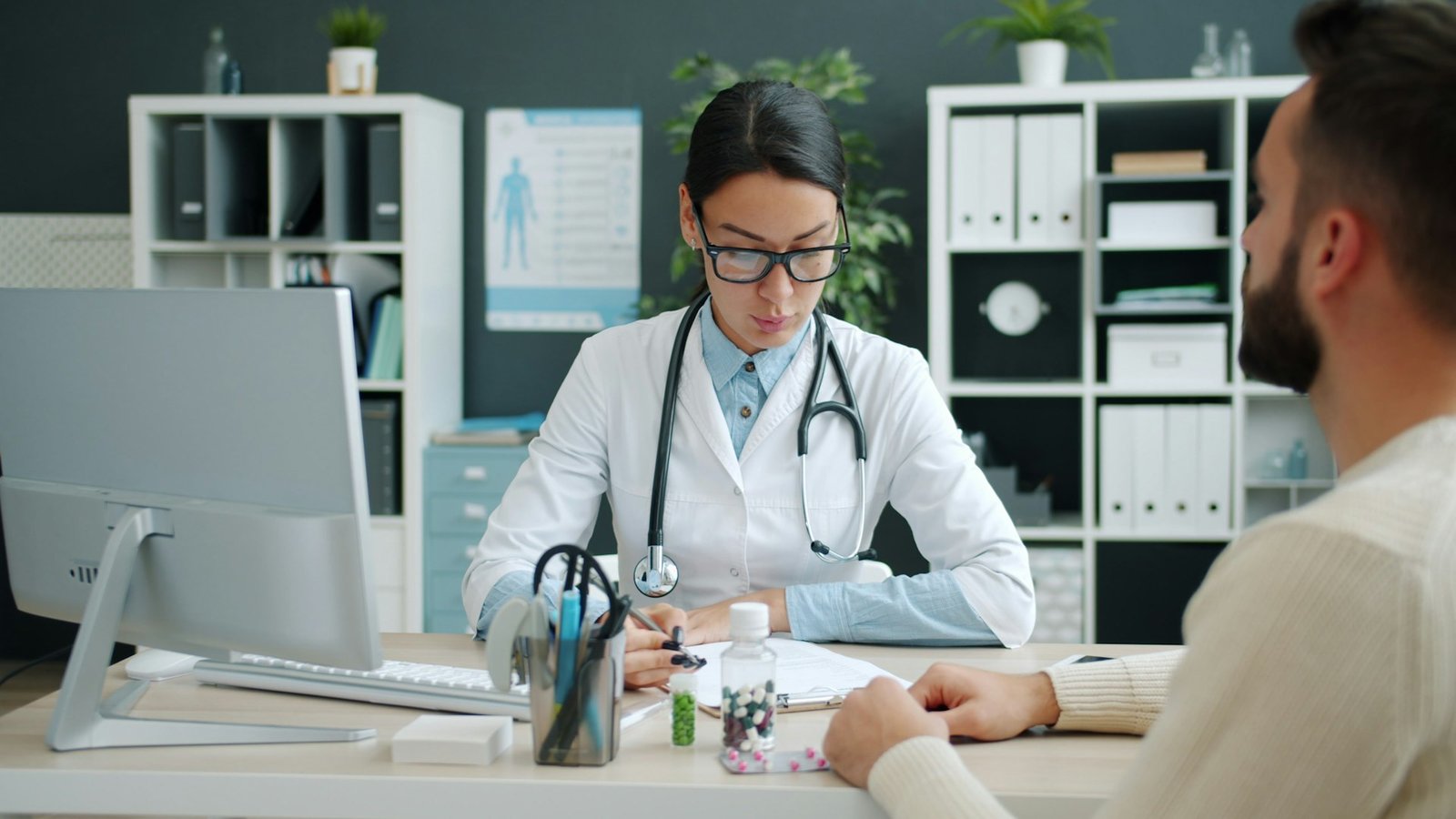 Doctor consulting with a patient